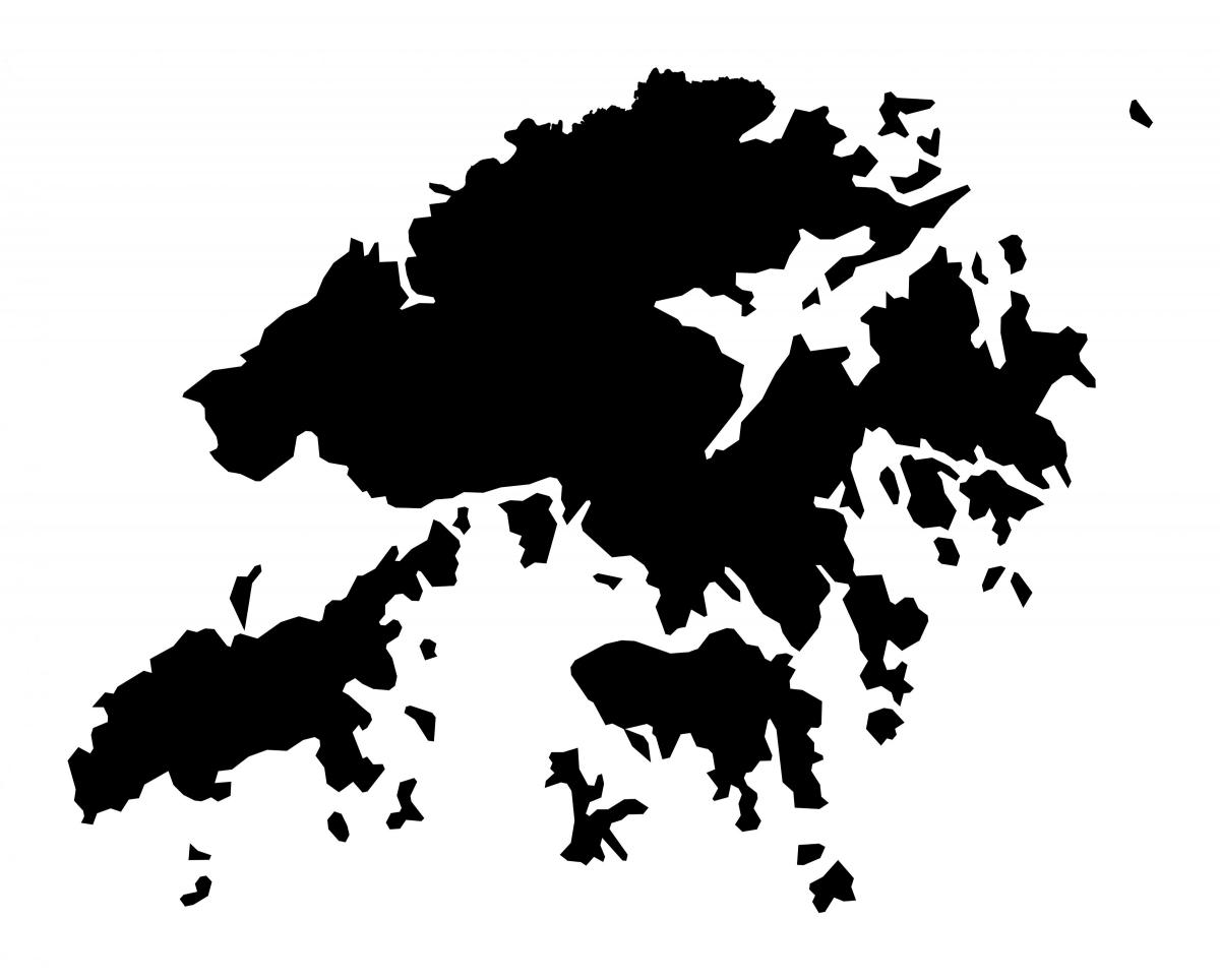 map of Hong Kong vector