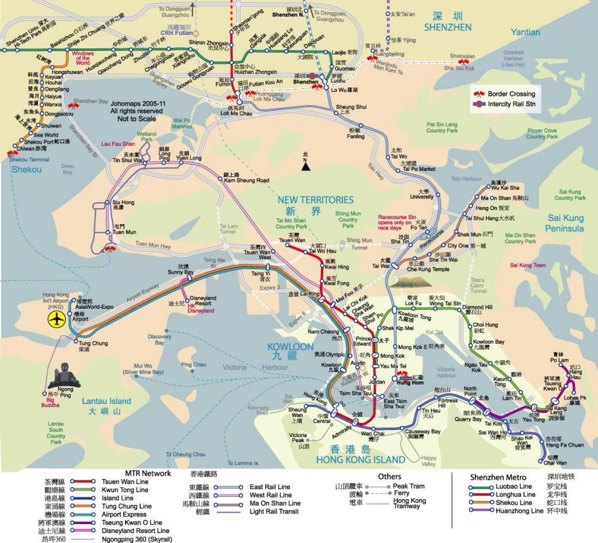 map of Hong Kong transit