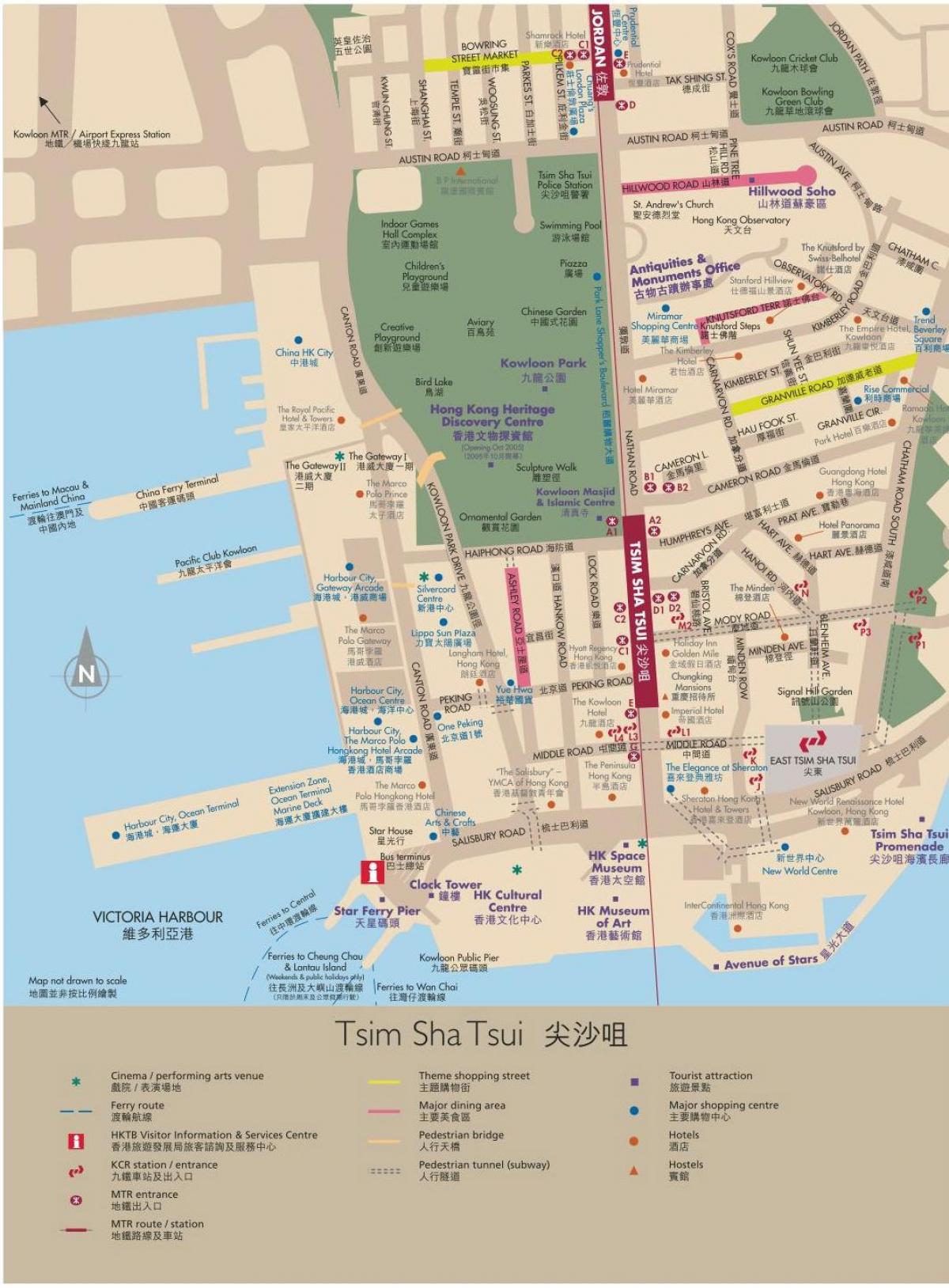 Hong Kong map Kowloon