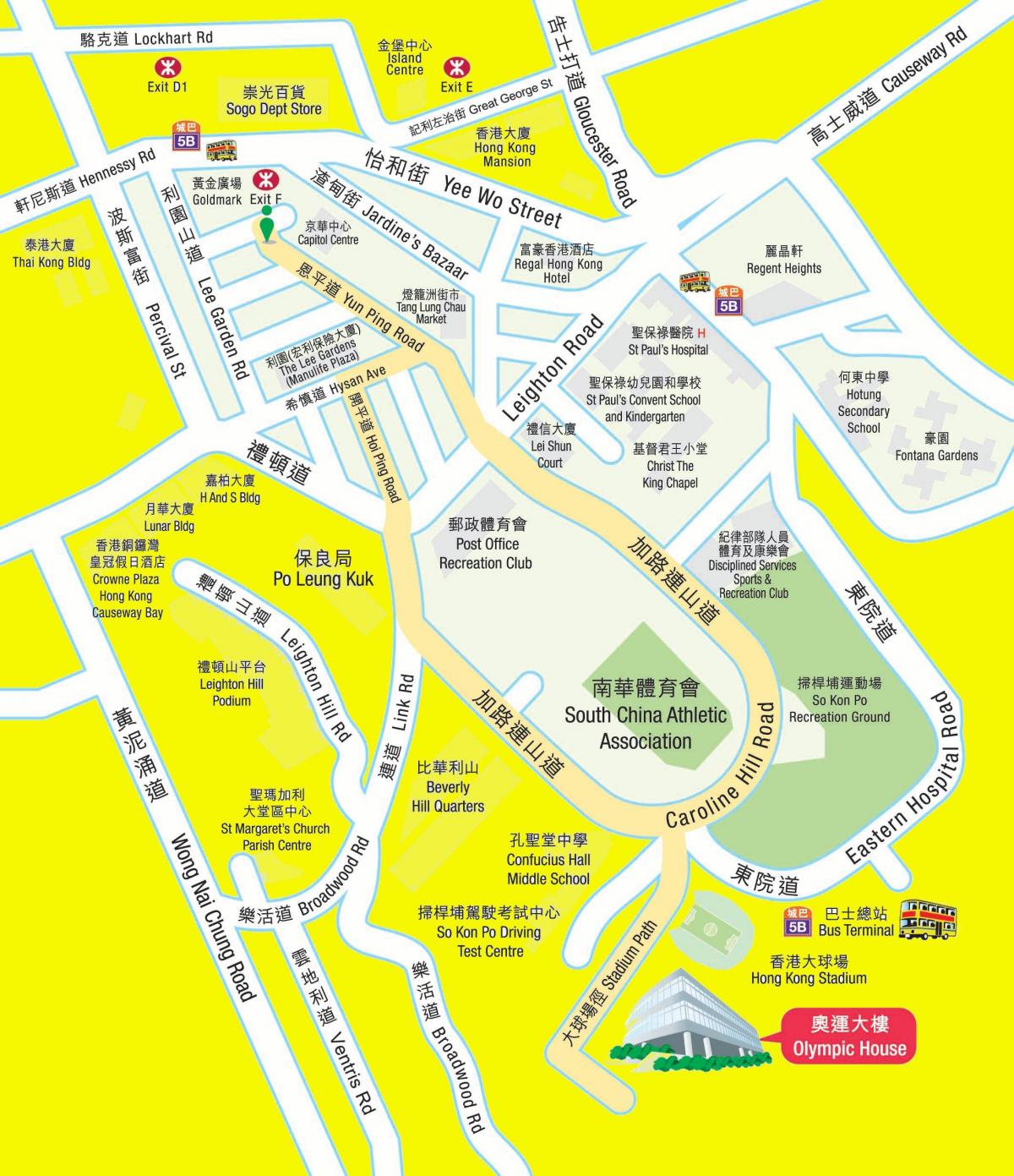 Olympic MTR station map