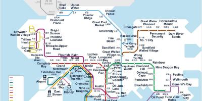 Hongkong subway map