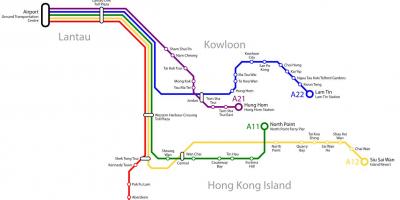 Hong Kong bus route map