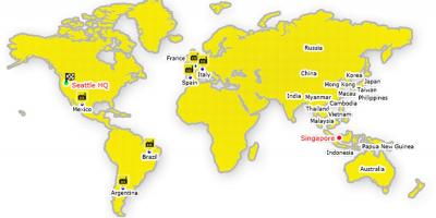 Hong Kong on the world map