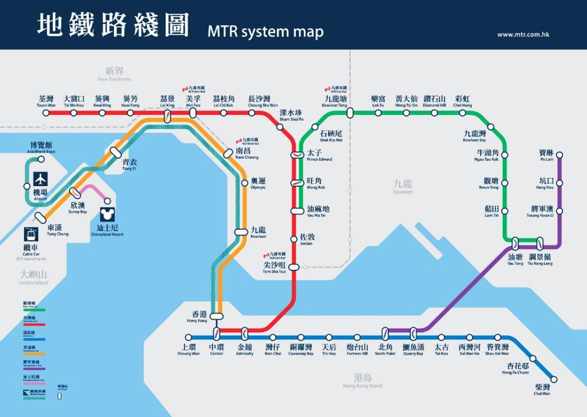 causeway bay MTR station map