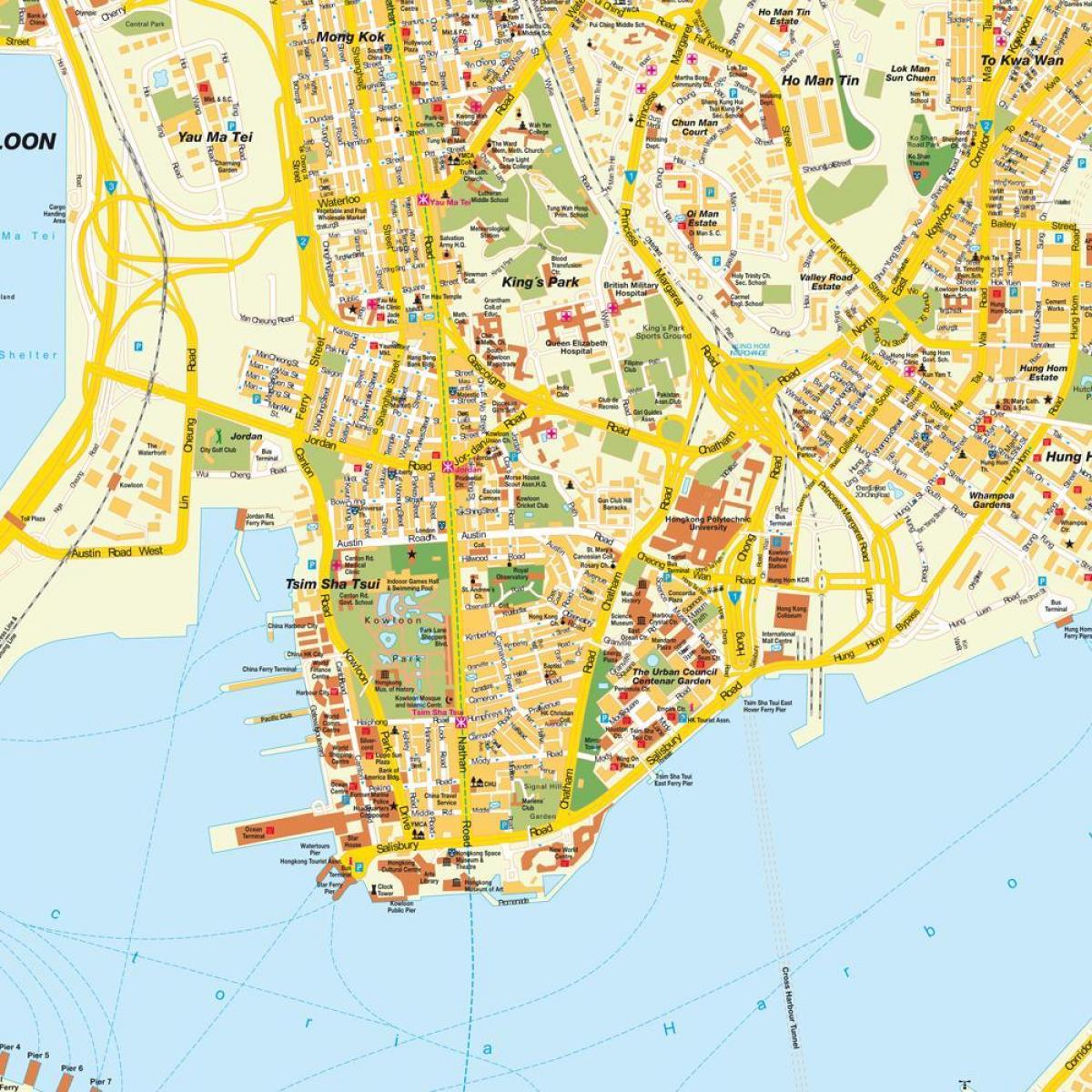 Hong Kong city map