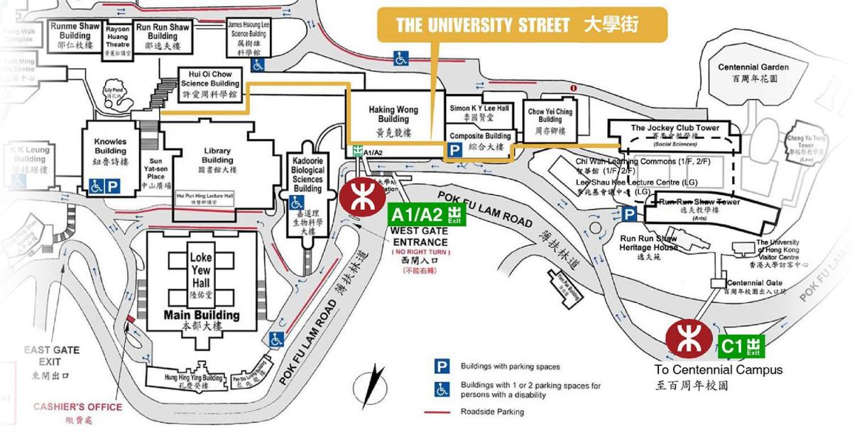 map of hku