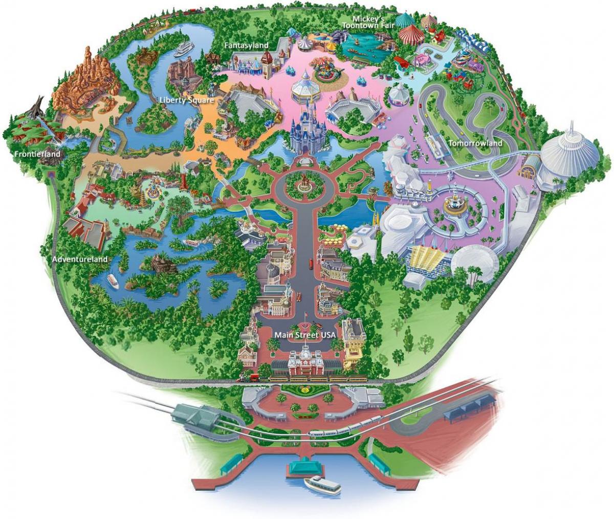 map of Hong Kong Disneyland