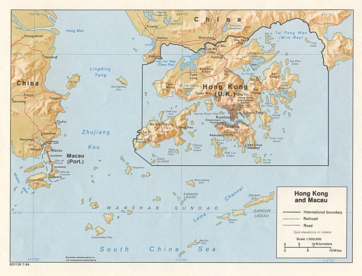 map of Hong Kong and Macau