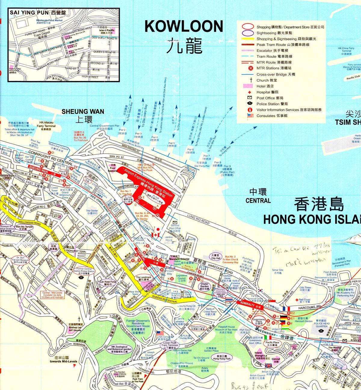 port of Hong Kong map