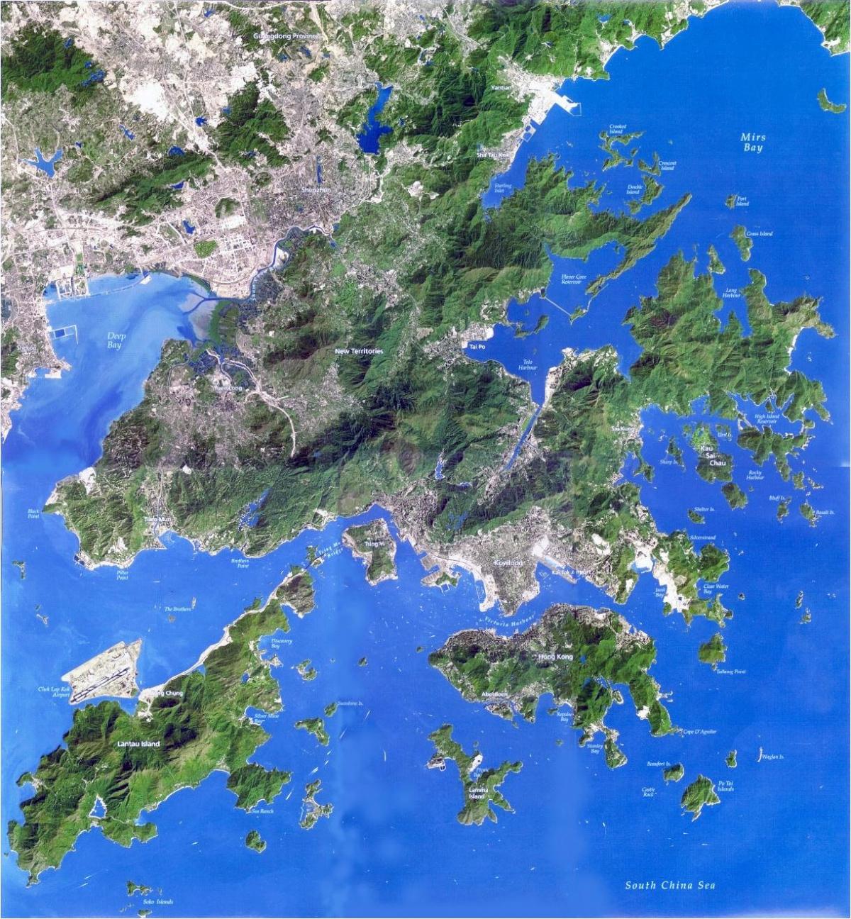 satellite map Hong Kong