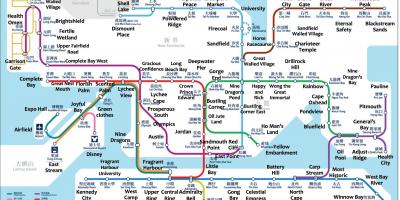 MTR station map Hong Kong