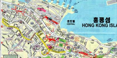 Map of Sheung Wan Hong Kong