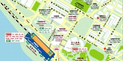 Tsuen Wan West station map